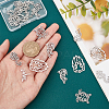 20Pcs 5 Style 201 Stainless Steel Filigree Joiners Links STAS-UN0034-33-2