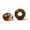 Watermelon Stone Glass European Large Hole Beads X-G-Q442-04-2