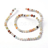 Natural Flower Amazonite Round Bead Strands X-G-D608-4mm-6