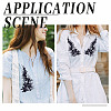 Flower Pattern Polyester Embroidered Lace Appliques DIY-WH0308-278C-5