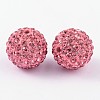 Grade A Rhinestone Pave Disco Ball Beads RB-Q105-6-2