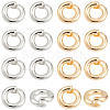 20Pcs 2 Colors Brass Locking Jump Rings KK-BBC0023-07A-7