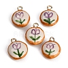 Handmade Porcelain with Brass Pendants PR-CBAB520-04G-1
