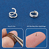   80Pcs 925 Sterling Silver Split Rings STER-PH0001-47-4