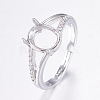 Adjustable Brass Finger Ring Components KK-G330-07P-3
