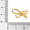 925 Sterling Silver Bowknot Connector Charms STER-S013-01G-3