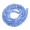 Electroplate Glass Beads Strands EGLA-A044-T4mm-B14-3