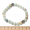 Natural Flower Amazonite Bead Stretch Bracelets X-BJEW-K212-B-007-8