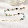 Brass Link Bracelest for Women BJEW-K298-02G-1