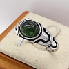 316L Surgical Stainless Steel and Synthetic Gemstone Finger Rings for Men FS-WG3E90C-15-1