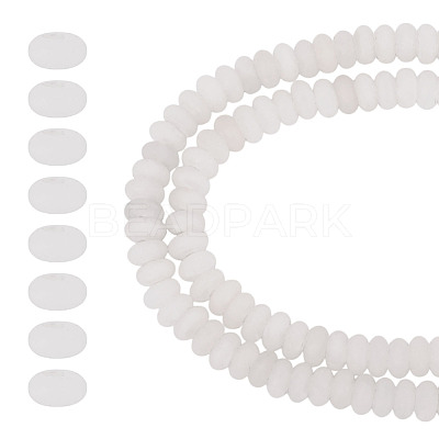 1 Strand Natural White Jade Beads Strands G-TA0002-79-1