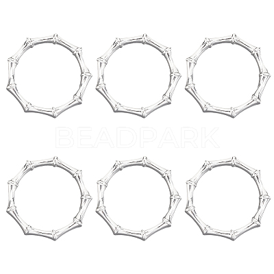 6Pcs Alloy Napkin Rings AJEW-CP0009-05S-1