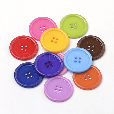 4-Hole Acrylic Buttons BUTT-Q037-01-1