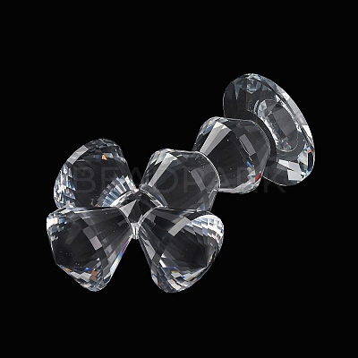 Natural Quartz Crystal Cross Figurines AJEW-H154-01D-1