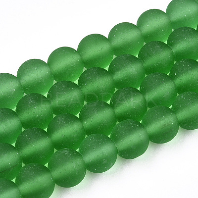 Transparent Glass Beads Strands GLAA-T032-T8mm-MD07-1