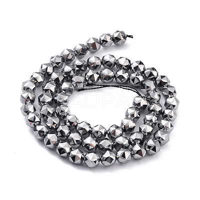 Terahertz Stone Beads Strands G-D461-17D-1