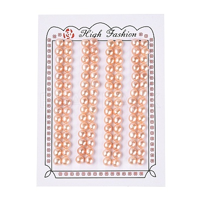 Grade 3A Natural Cultured Freshwater Pearl Beads PEAR-N018-3A-5560B-1