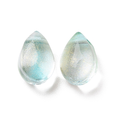 Transparent Glass Charms GGLA-M004-05B-02-1