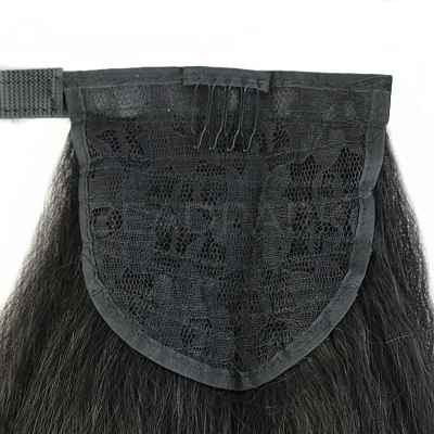 Long Straight Ponytail Hair Extension Magic Paste OHAR-D007-01-1