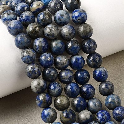 Natural Lapis Lazuli Beads Strands G-A163-07-6mm-1