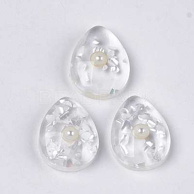Translucent Resin Cabochons CRES-T014-18E-1