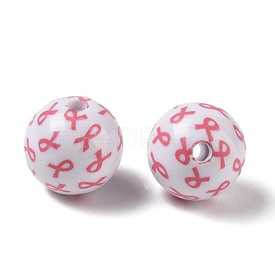Printed Opaque Acrylic Beads AC-CBA6329-01A-02-1