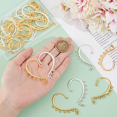 32Pcs 2 Colors Alloy Ear Cuff Findings FIND-UN0015-92-1