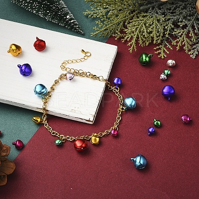 600Pcs 3 Style Aluminum Bell Charms ALUM-YW0001-01-1