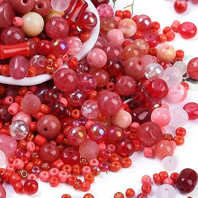DIY Lampwork Beads & Glass Seed Beds Jewelry Making Findings Kits SEED-K010-01E-1