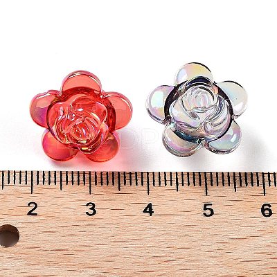 UV Plating Transparent Acrylic Beads MACR-K356-09-1