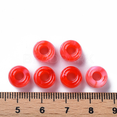 Acrylic European Beads MACR-S375-002B-05-1