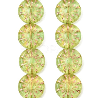 Czech Pressed Glass Beads GLAA-I061-47-1