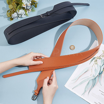 2Pcs 2 Colors PU Leather Chain Belts FIND-GO0001-58-1
