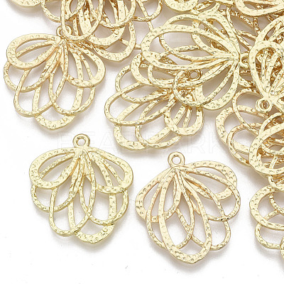 Alloy Hammered Pendants X-PALLOY-S132-016-1