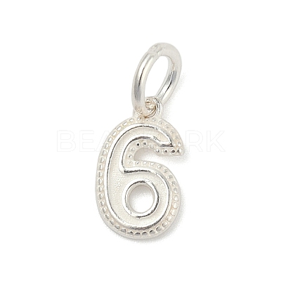 Number Series 925 Sterling Silver Charms LS-STER-Q002-01G-1