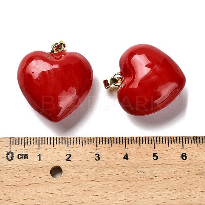 Brass Enamel Pendants KK-M324-06B-G02-1