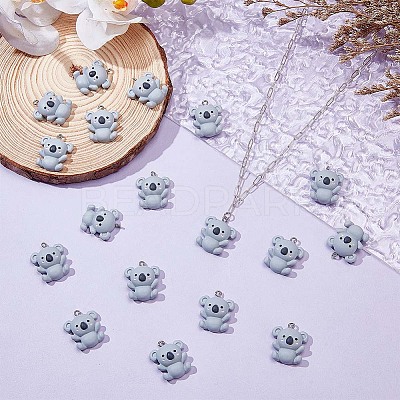 30Pcs Resin Pendants RESI-WR0001-16-1
