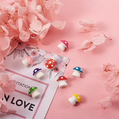 80Pcs 8 colors Resin Home Decorations RESI-KS0001-07-1