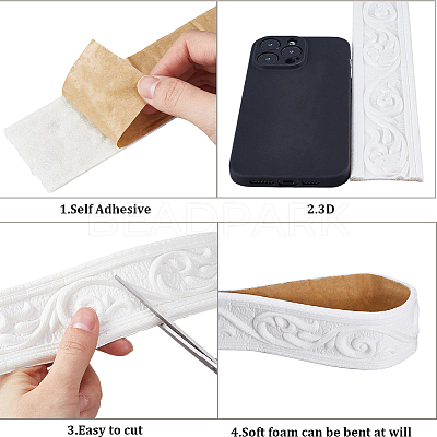 Self-Adhesive XPE Grain Contact Paper DIY-CP0011-17E-1