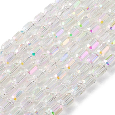 Electroplate Glass Beads Strands EGLA-D031-01-01-1