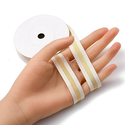Flat Christmas Theme Polyester Grosgrain Ribbon OCOR-YWC0001-01A-02-1