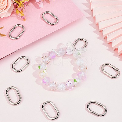 Zinc Alloy Spring Gate Rings FIND-SP0001-12B-1