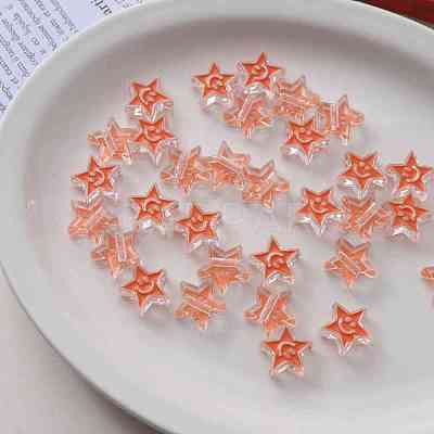 Acrylic Enamel Beads OACR-I011-21C-1
