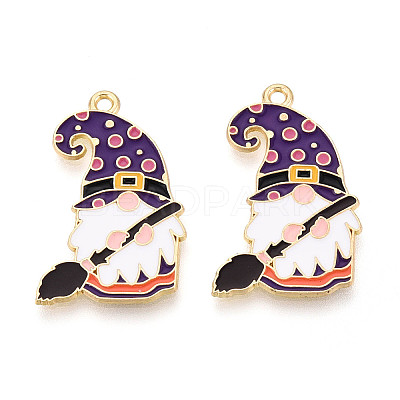 Alloy Enamel Pendants ENAM-T022-01G-1
