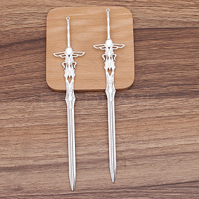 Alloy Sword Hair Sticks X-OHAR-PW0006-17A-1