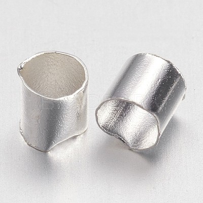 Brass Crimp Beads X-KK-L017-S-1