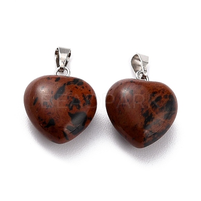 Natural Mahogany Obsidian Pendants G-I311-A24-1