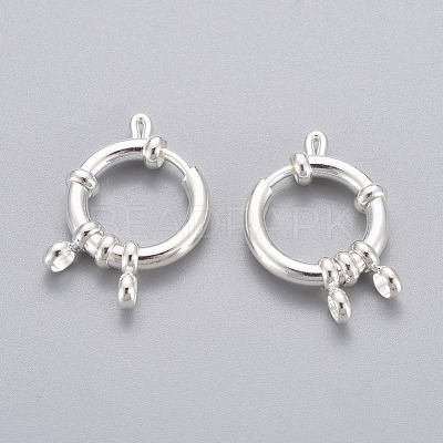 304 Stainless Steel Spring Ring Clasps STAS-G190-17S-B-1