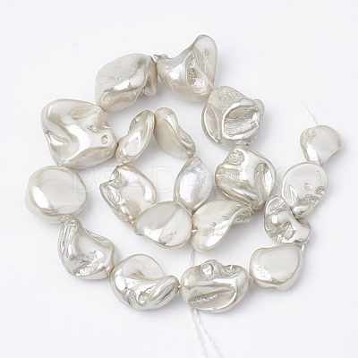Shell Pearl Beads Strands BSHE-Q031-15G-1