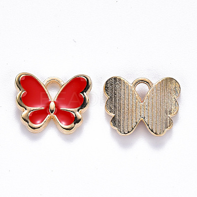 Alloy Enamel Charms ENAM-S121-070B-1